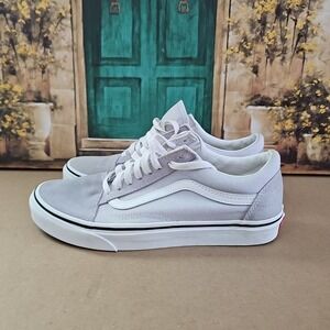 Vans Shoes Men 8 Womens 9.5 Old Skool Sneakers Gray Suede Low Lace‎ Up